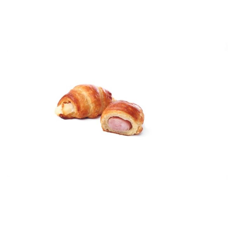 Mini croissant jamón y queso