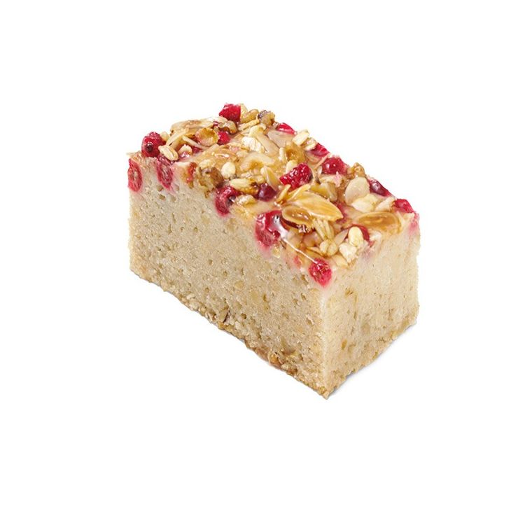 Tranche banane-groseille végane