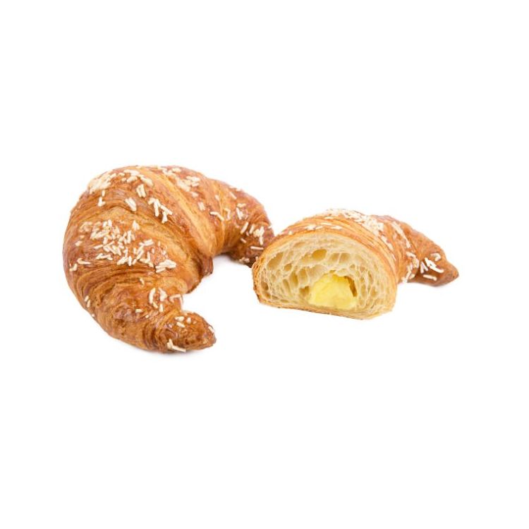 Curved filled croissant with "Sicilian lemon" cream