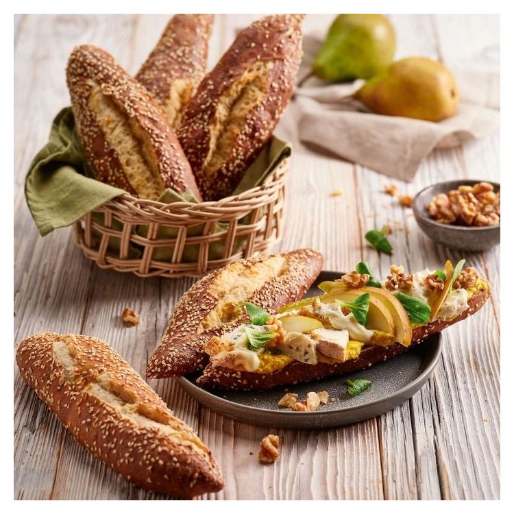 Μπαγκέτα Laugen (Bretzel) με σουσάμι 100 γρ.