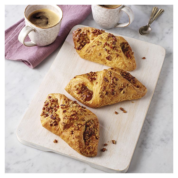 Salted Caramel & Pecan Open Croissant