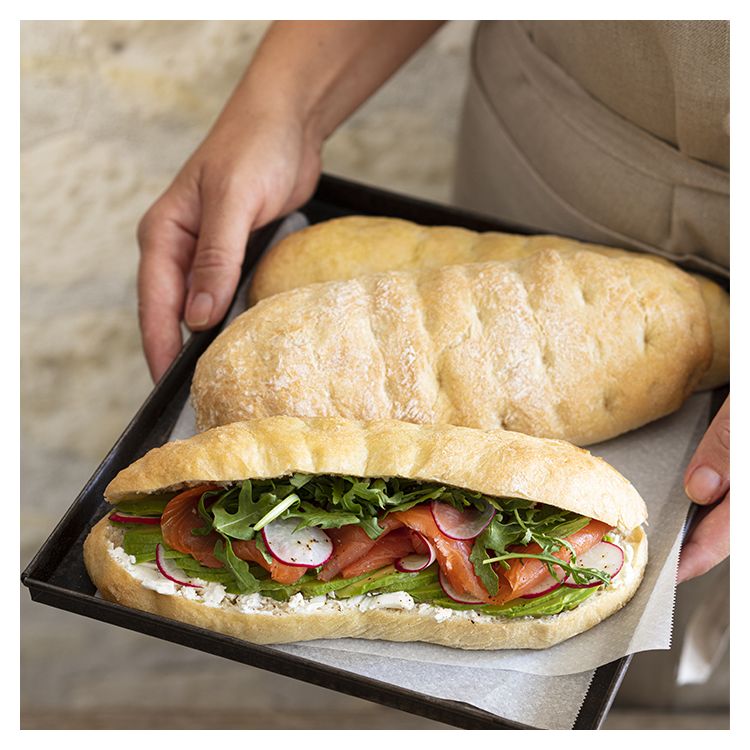 Gran focaccia sale e olio 130g