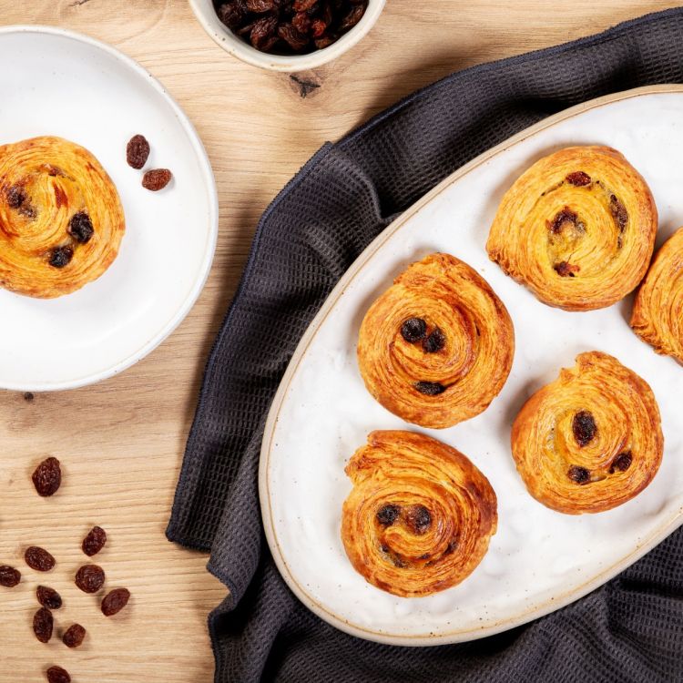 Mini caracola con pasas