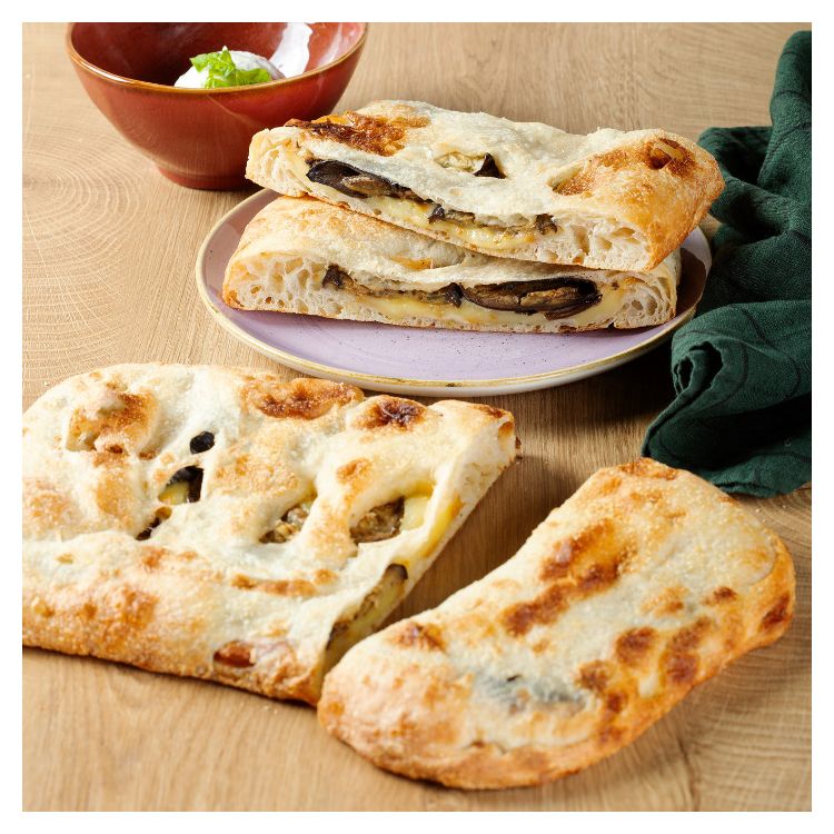 Pinsa romana farcita berenjena&scamorza Panitaly