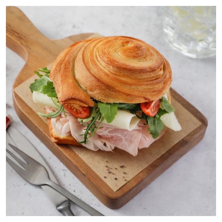 Croissant bun fully baked