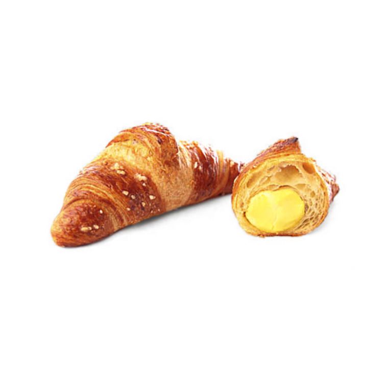 Vanilla cream filled croissant