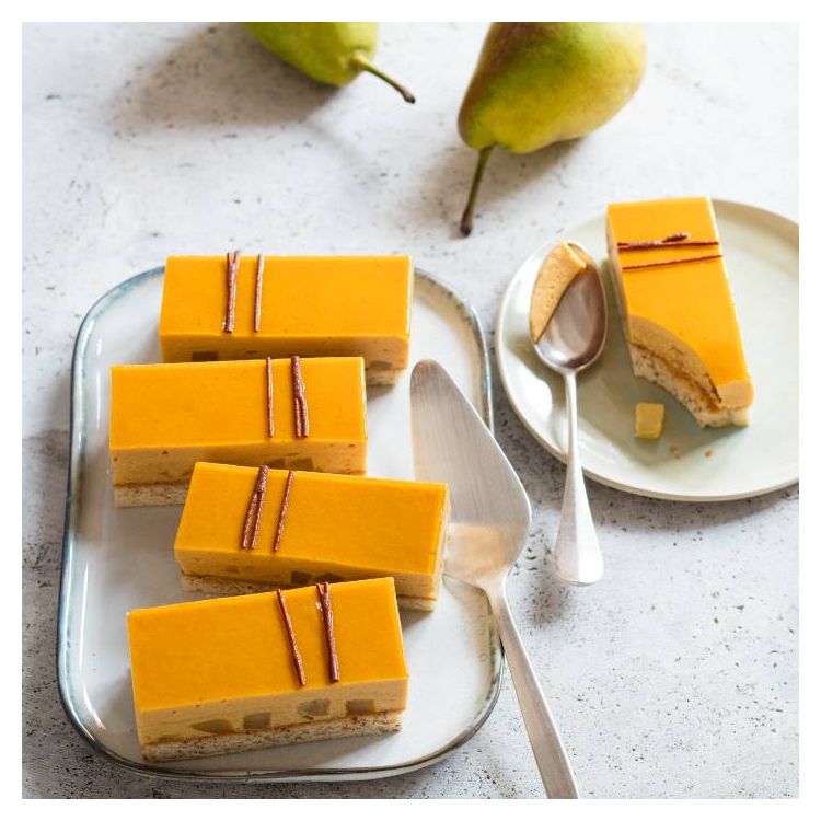 Caramel-Poire-Streifen (Caramel mit gesalzener Butter)