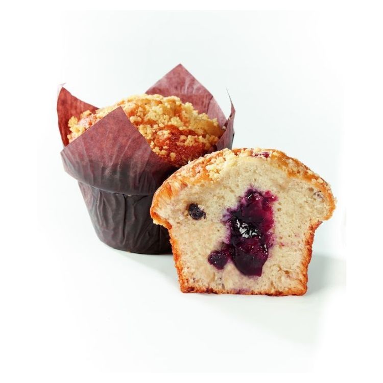 Plain muffin with blueberry filling 120g