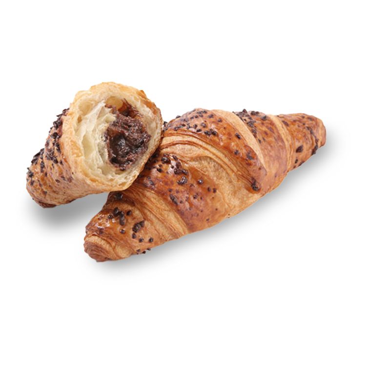 Croissant fourré chocolat noisettes viennoisine