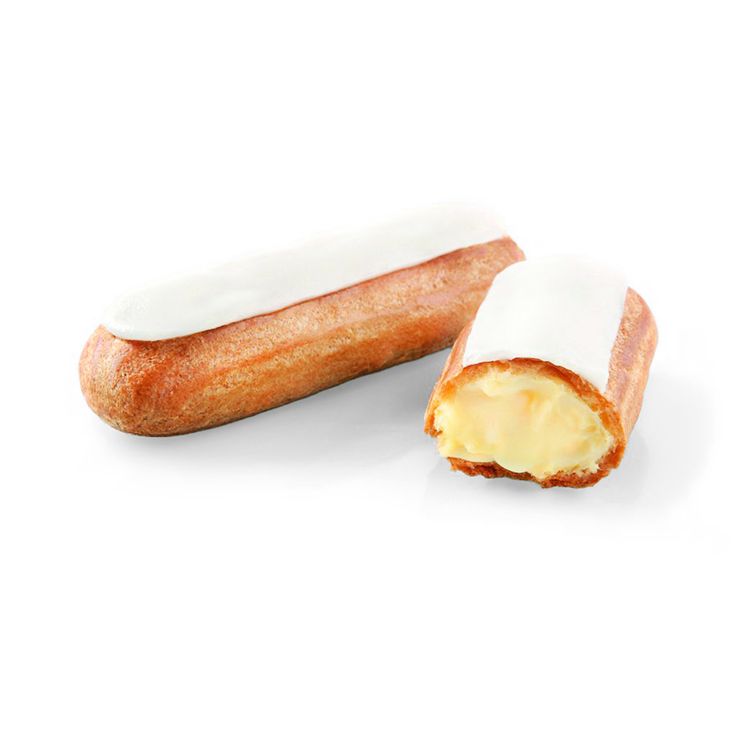 Vanilla flavoured eclair