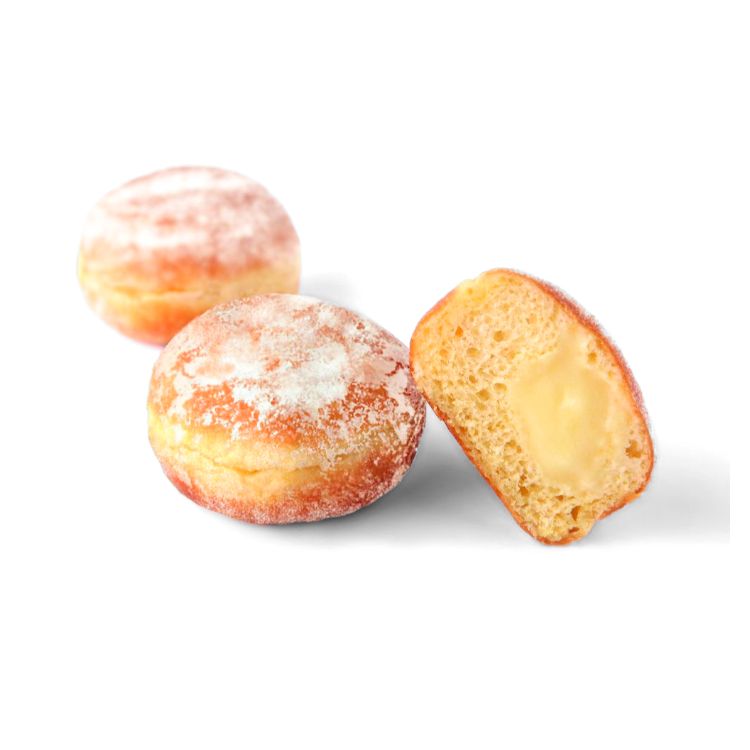 Mini pączki nadziewane kremem