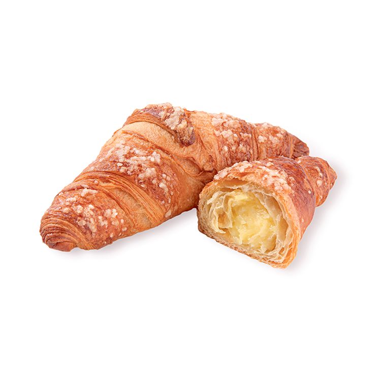 Butter croissant flavoured lemon custard filled