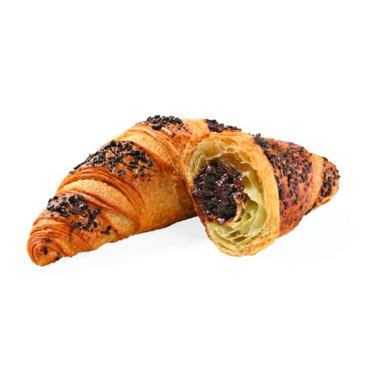 Croissant superfarcito al cioccolato e nocciole