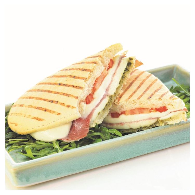 Panini förgrillad, förskuren, 21 cm