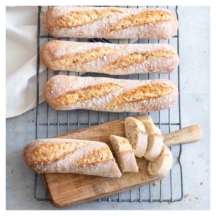 Poolish half baguette