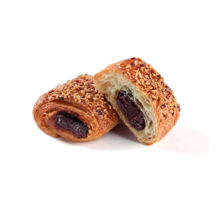 Butter pain chocolat hazelnut cream filled