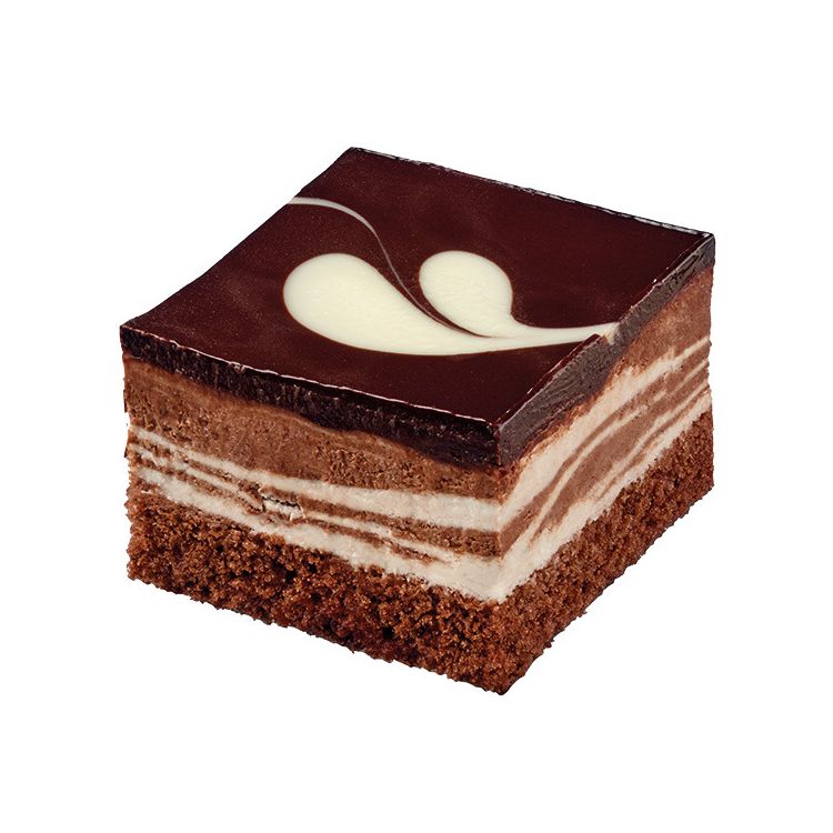 Mousse au chocolat-Schnitte