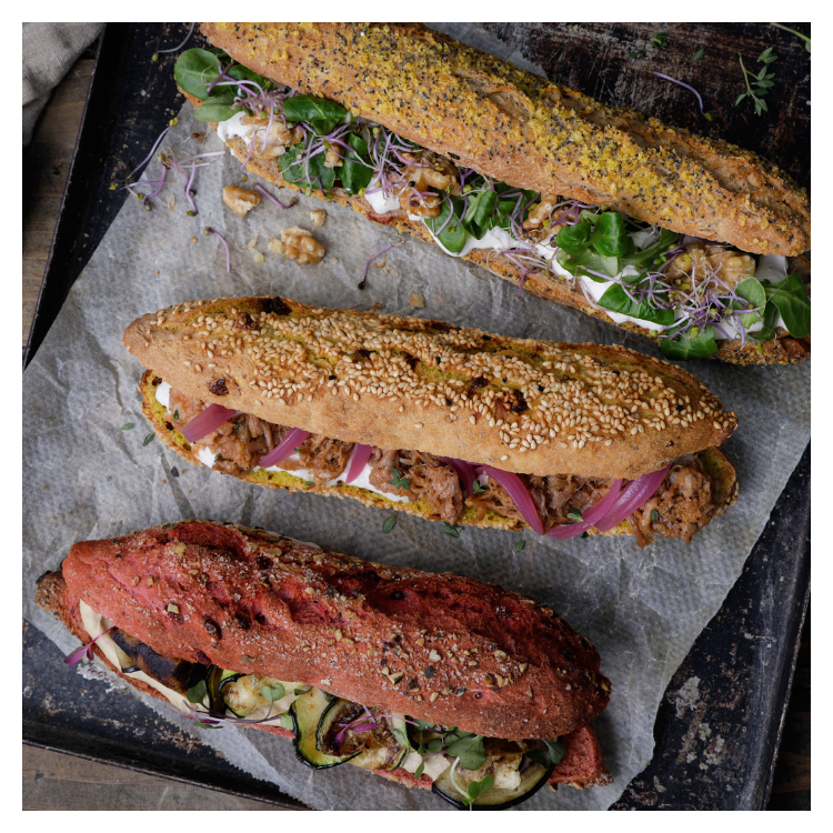 Halve baguette wit superfood orient