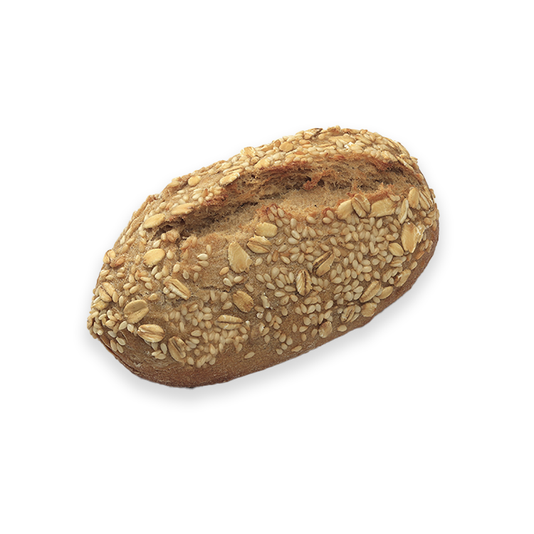 Panecillo 97% integral con avena y sésamo Héritage