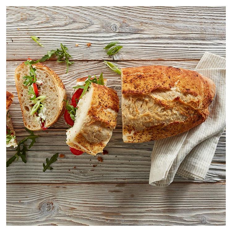 Bergbauernbrot mit Pfefferpaste