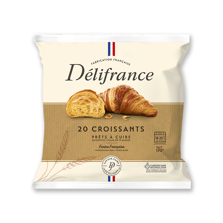 Sachet 20 Croissants viennoisine