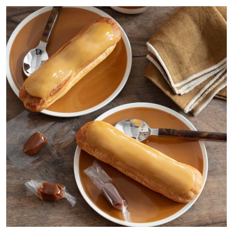 Eclair caramel au sel de guerande