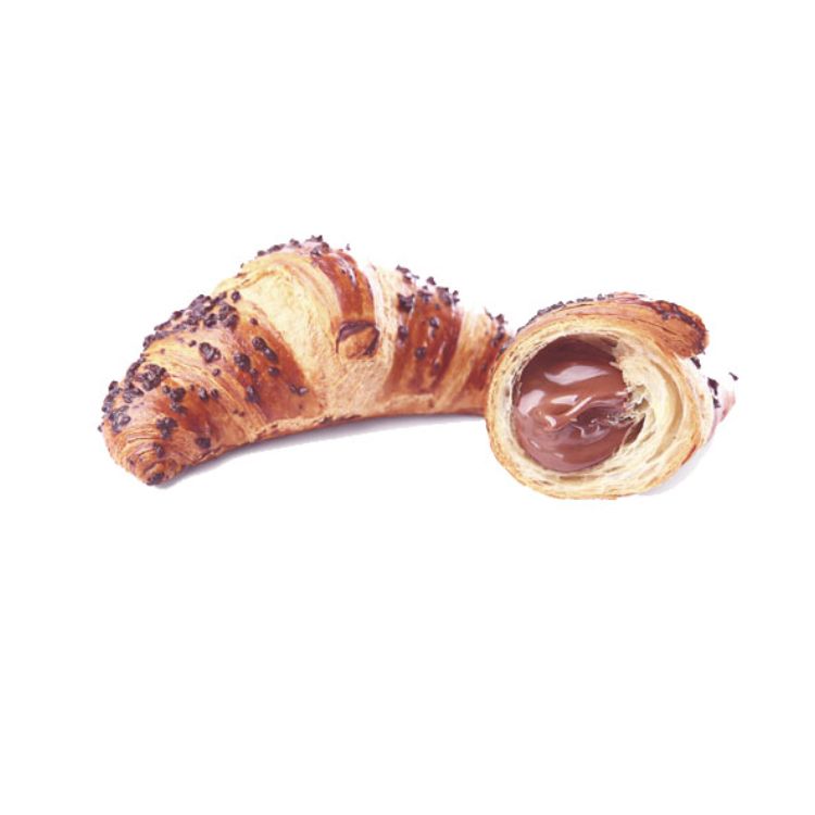 Croissant z czekoladą i orzechami viennoisine