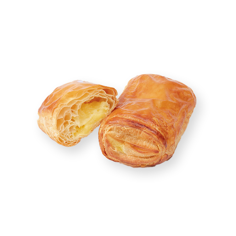 Pain fourré crème patissière