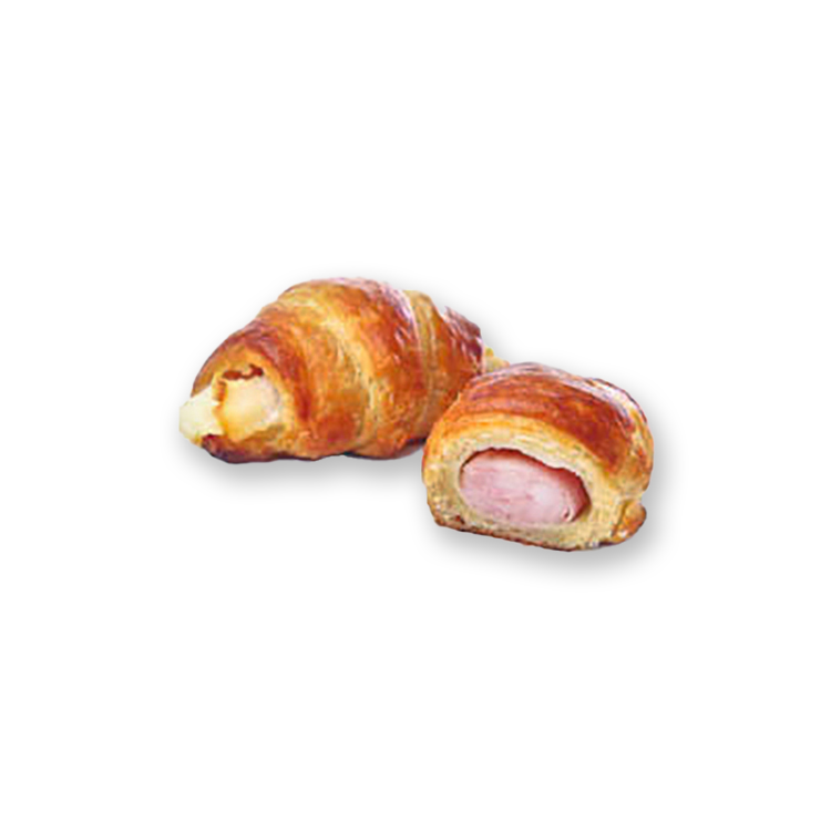 Mini croissant z szynką i serem