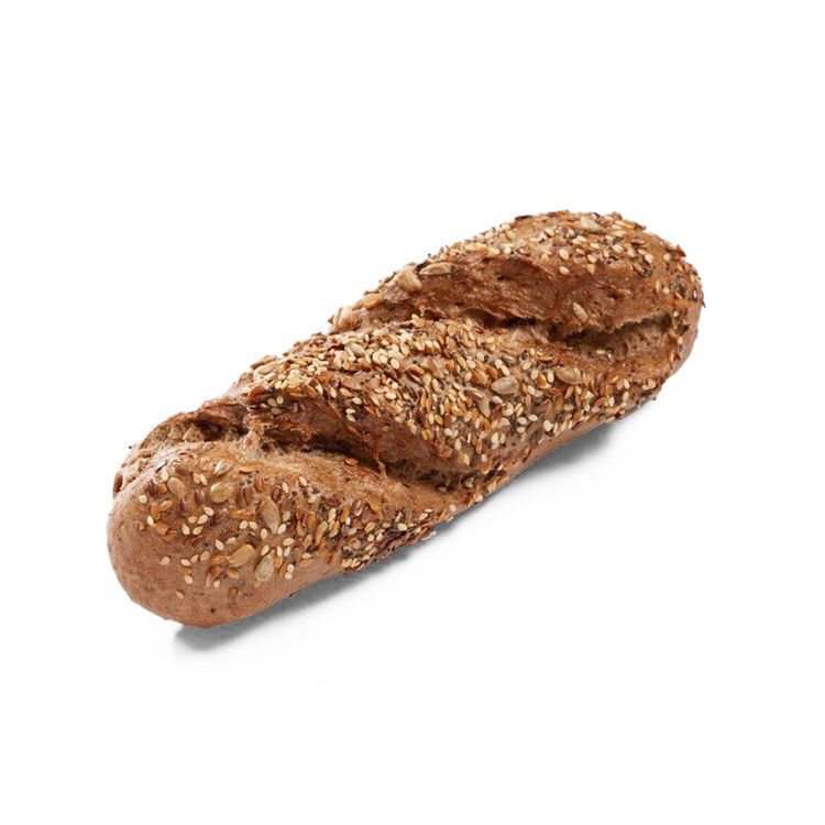 Glutenvrije halve baguette met zaden