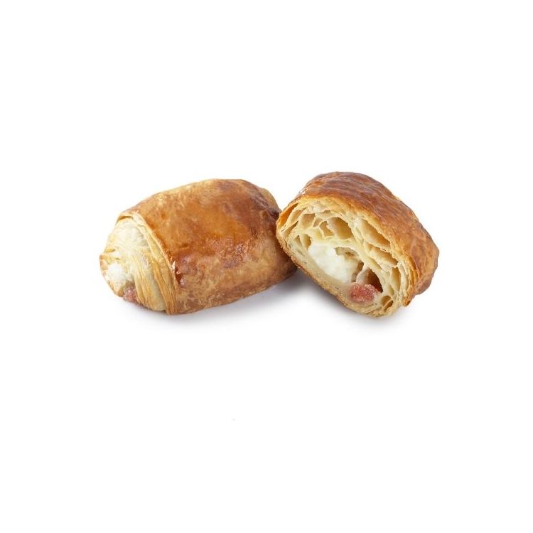 White chocolate & raspberry filled pastry