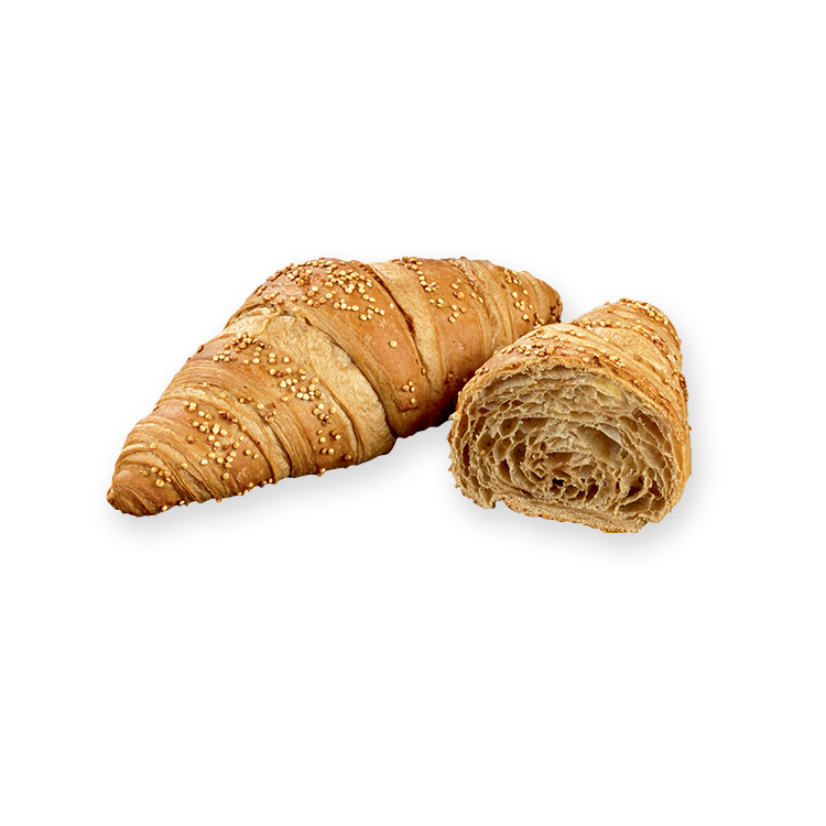 Croissant vegan à la farine d'épeautre et décor quinoa