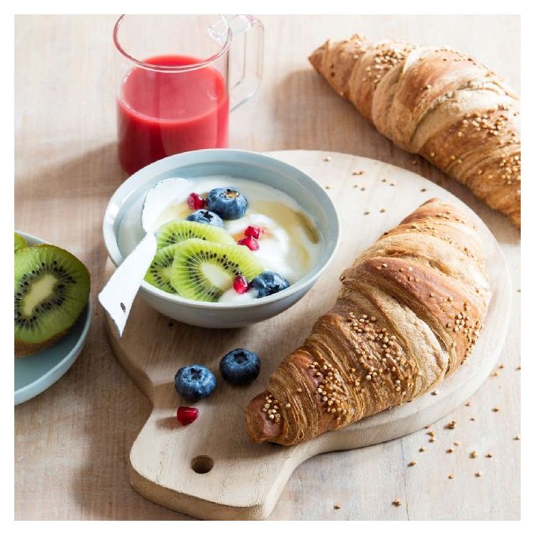 Vegan croissant with quinoa