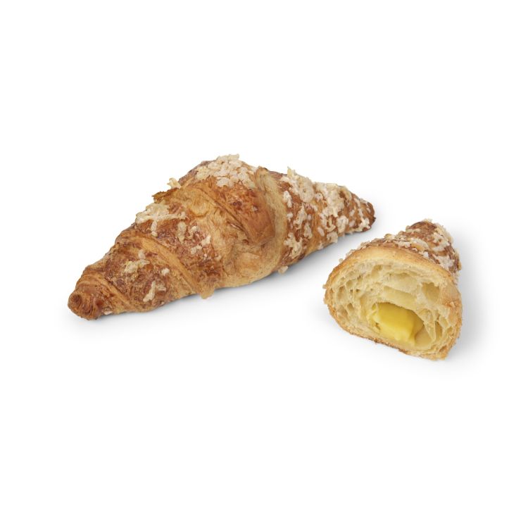 Croissant fourré crème pâtissière parfum citron 