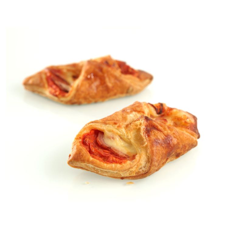Tomato ham  & cheese open croissant