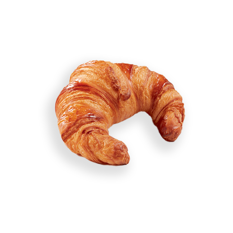 Butter curved croissant