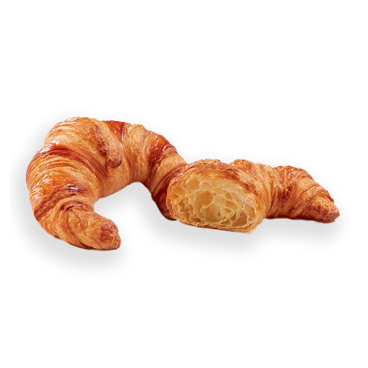 Butter curved croissant