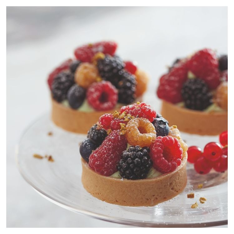 PISTACHIO AND RED FRUIT TART