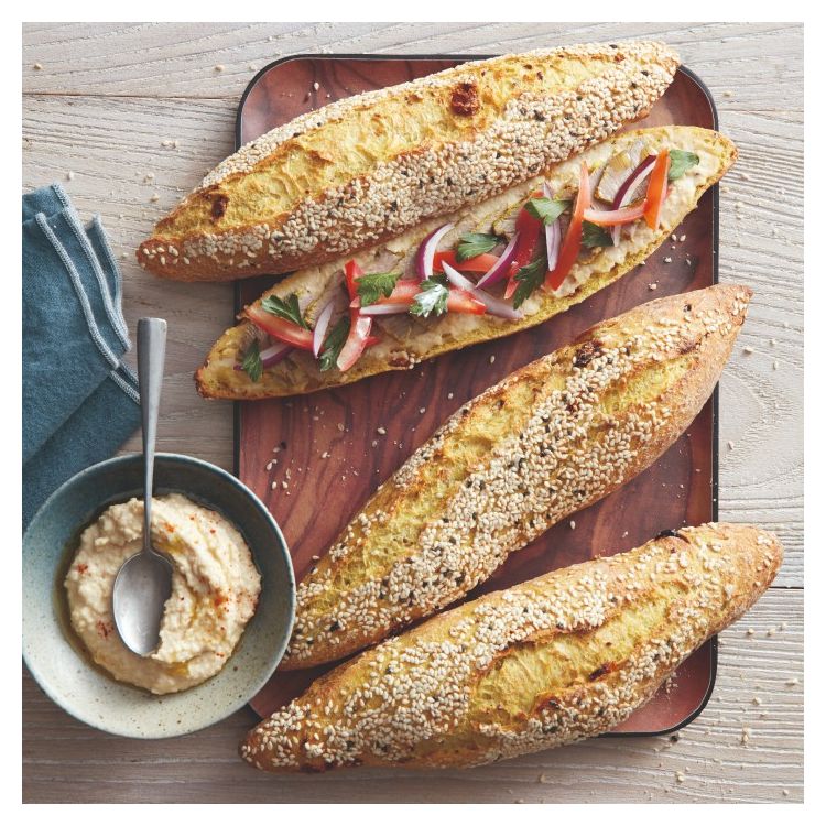 SANDWICH CHAWARMA DE BŒUF AU HOUMOUS