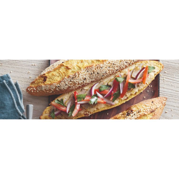 SANDWICH CHAWARMA DE BŒUF AU HOUMOUS