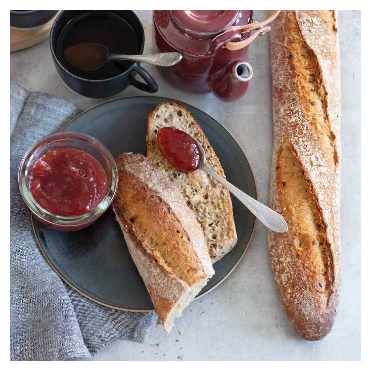 Rustic baguette aux graines