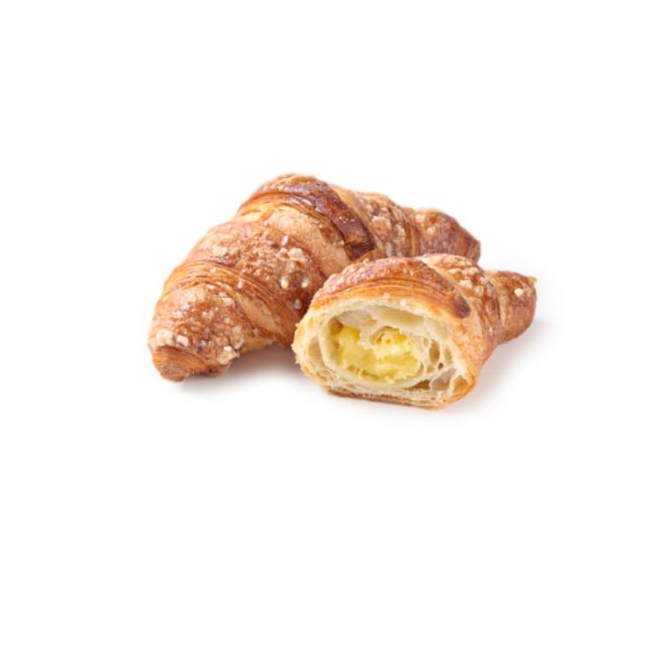 Mini filled croissant lemon cream