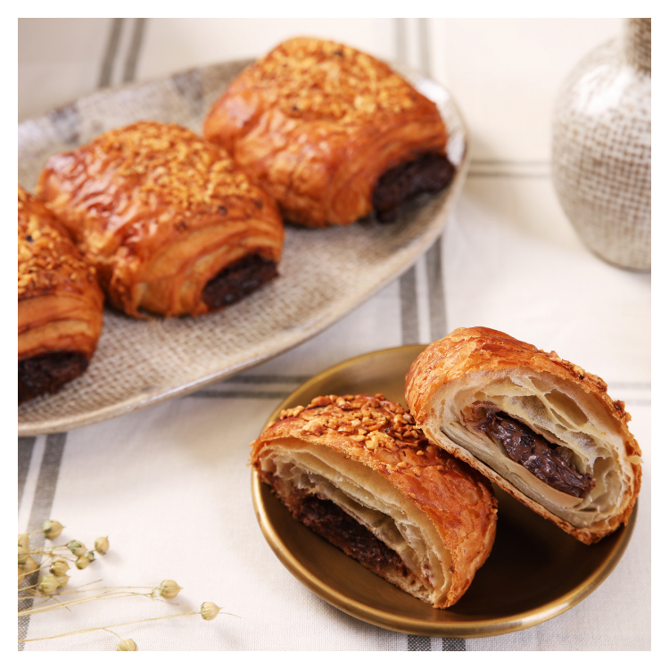 Napolitana chocolate y avellanas