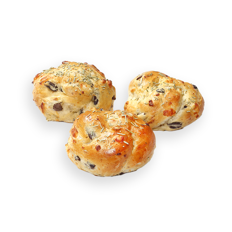Brioche olijf en parmezaanse kaas