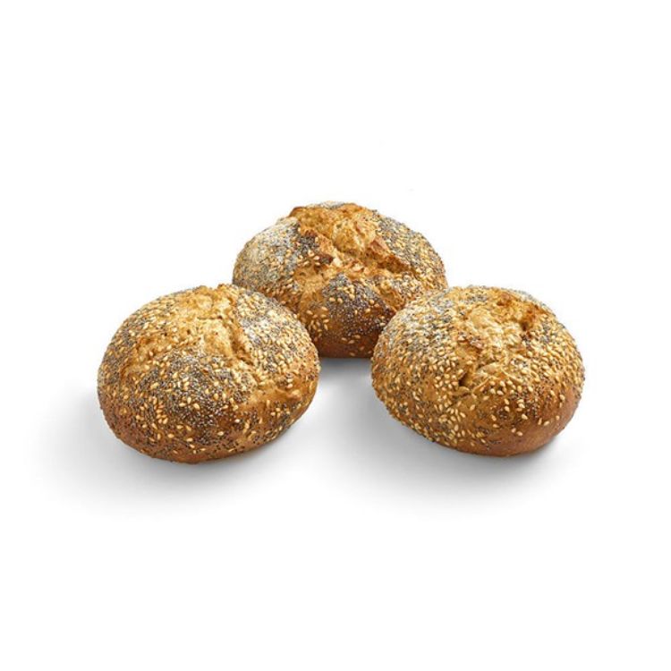 Hand-crafted spelt and seeds roll