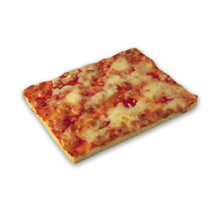 Pizza Margherita rechteckig