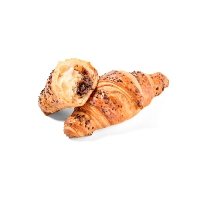 Mini croissant Croissant superfarcito al cioccolato e nocciole 