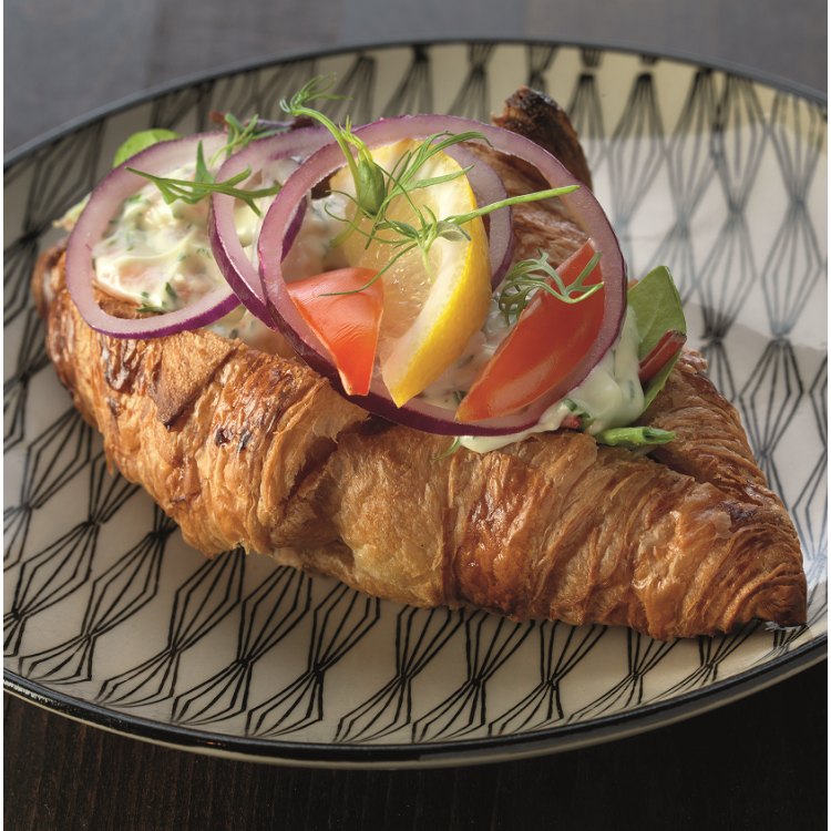 Croissant färdigbakad