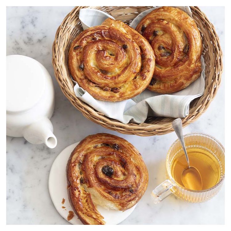 Pain aux raisins viennoisine
