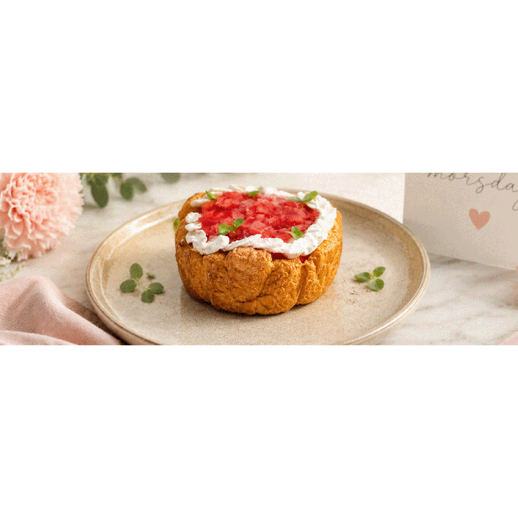 Mors dag - Rabarberpaj på mini croissant